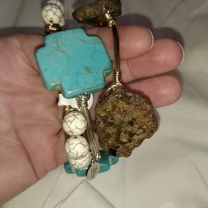 Bourbon and Bowties Bracelets Turquoise, Brown